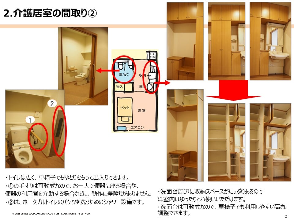 介護居室の間取り②