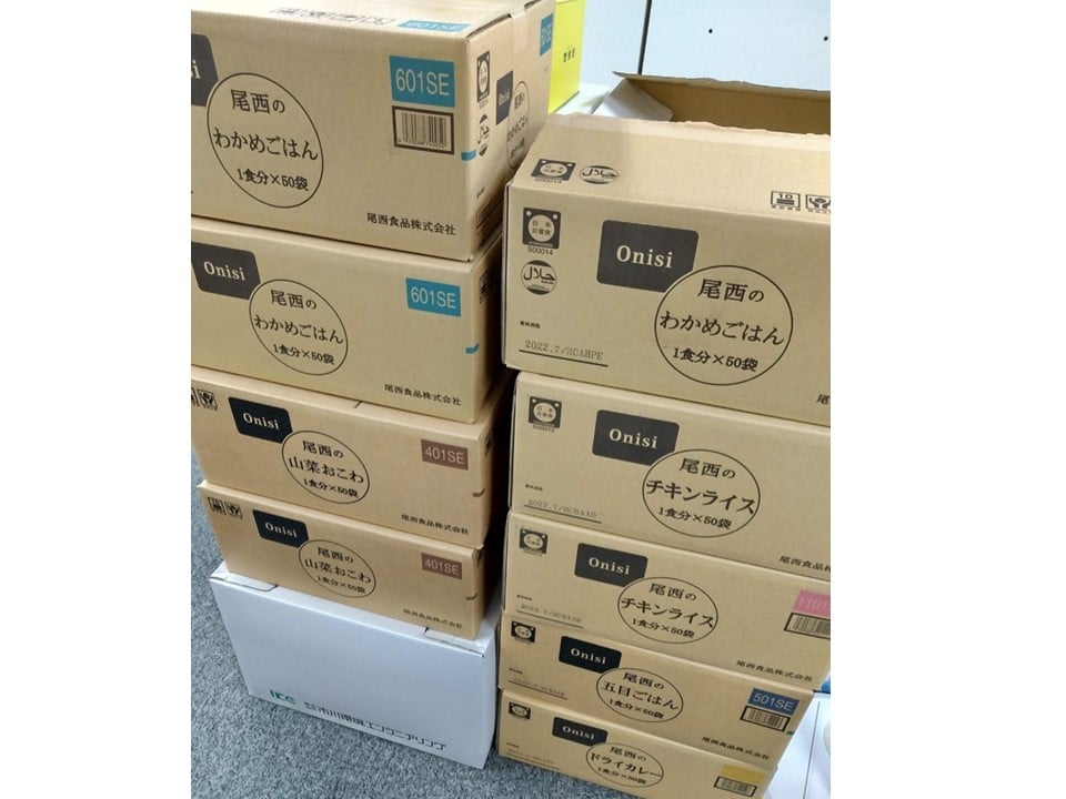 備蓄品の寄付