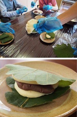 ５月２１日（木）「かしわ餅」を作りをしました！