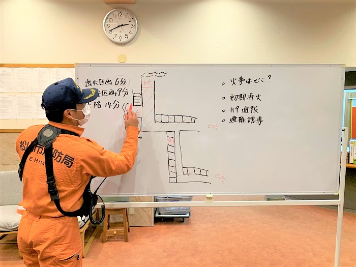 消防からの講評