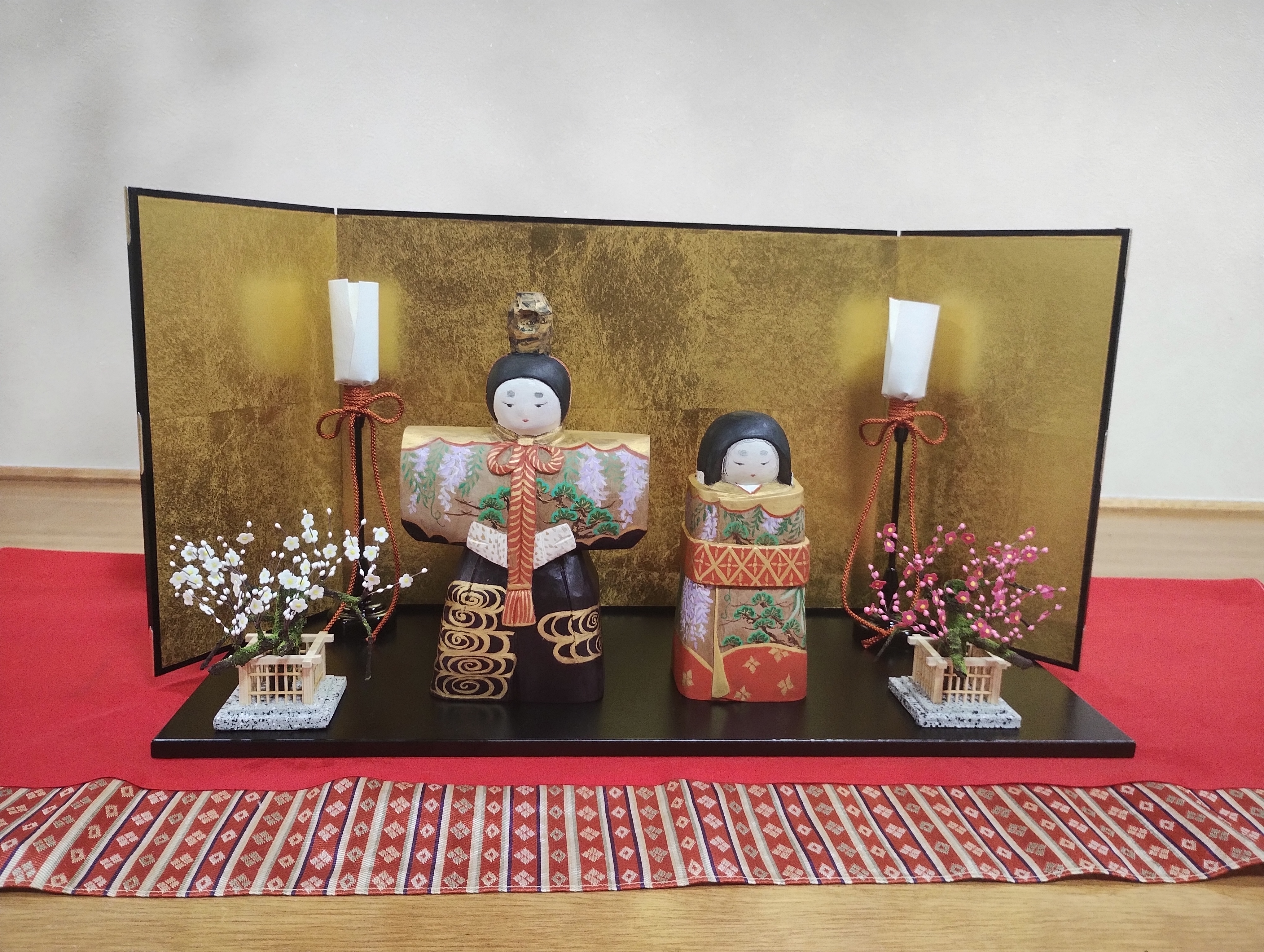 可愛らしいお雛様とお内裏様