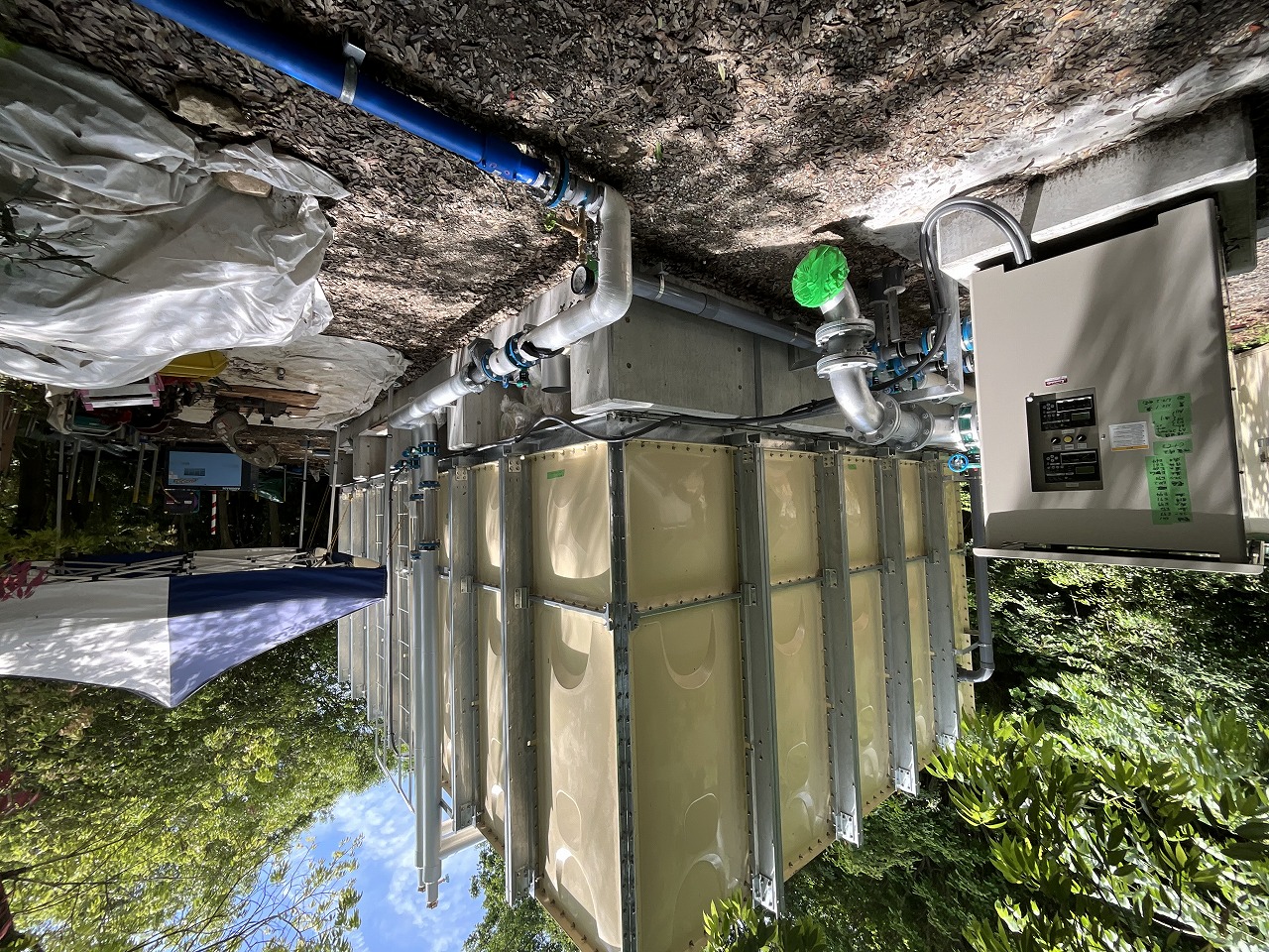仮設受水槽
