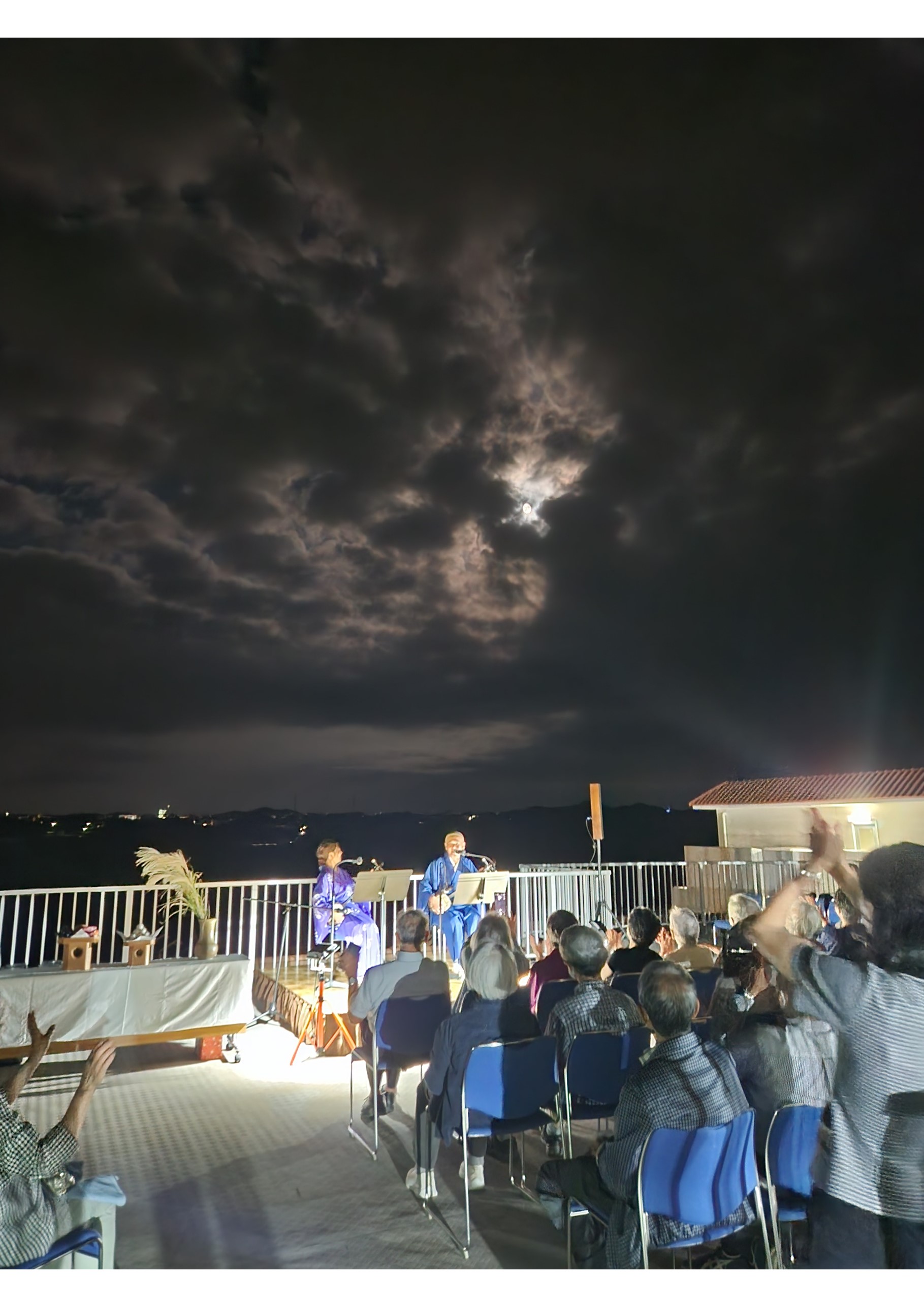 雲を吹き飛ばす大盛り上がり!奇跡が起きたお月見会