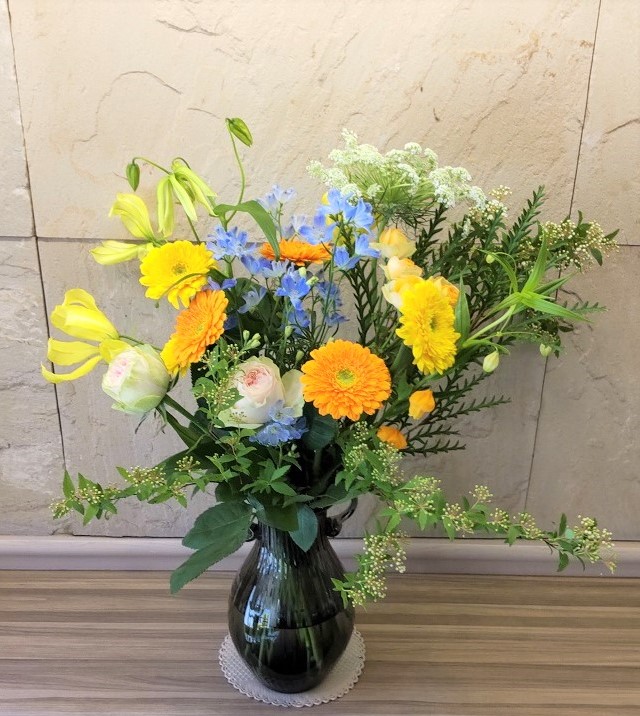 玄関のお花