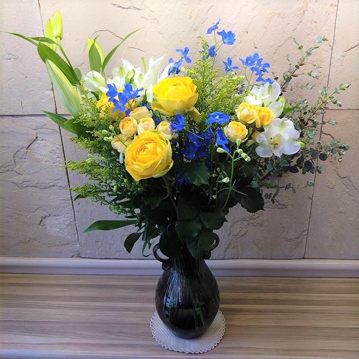 玄関のお花