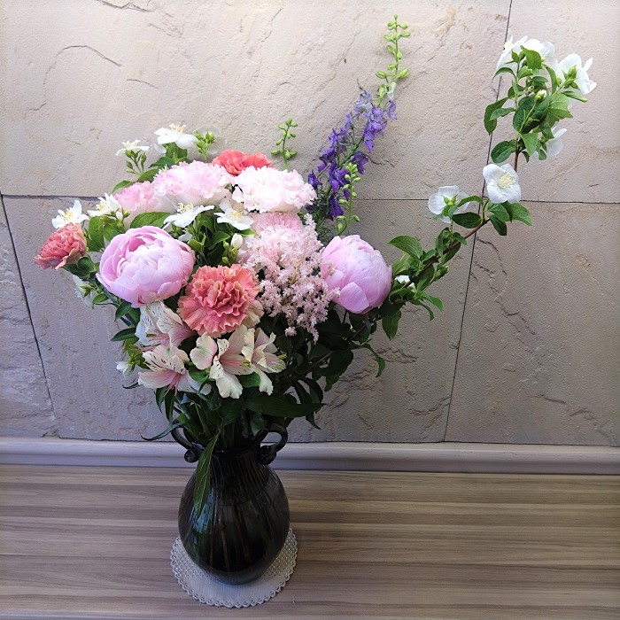 玄関のお花