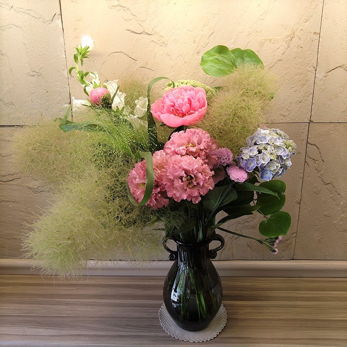 玄関のお花