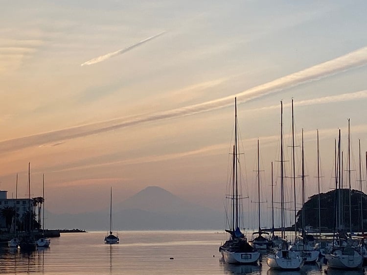 3月18日　諸磯湾からの夕景　①