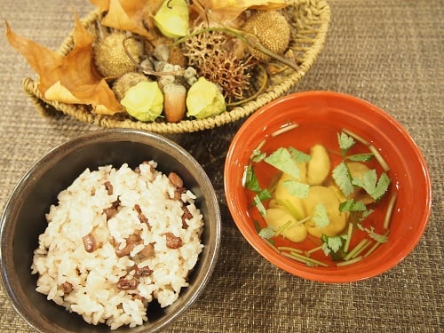 ■赤飯
■松茸の清まし汁
