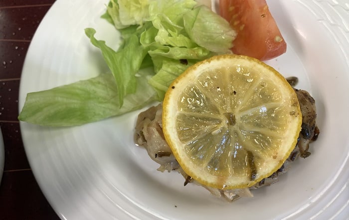 【昼食】鶏肉のレモン昆布焼き