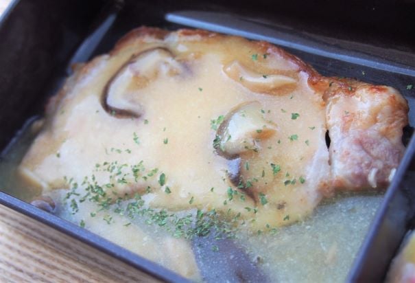 豚肉のレモンバターソース
