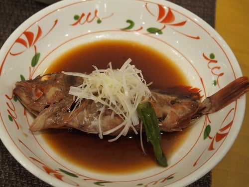 B食：カサゴの煮付け
