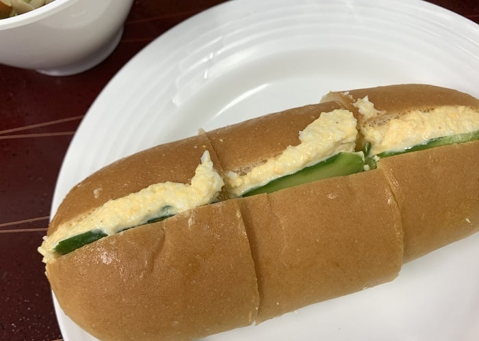 【昼食】玉子のコッペパンサンド
