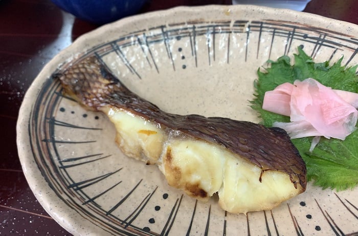 【昼食】白身魚の幽庵焼き