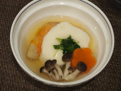 B食：金目鯛のとろろ蒸し