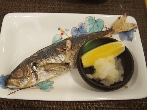 B食：鯵の塩焼き