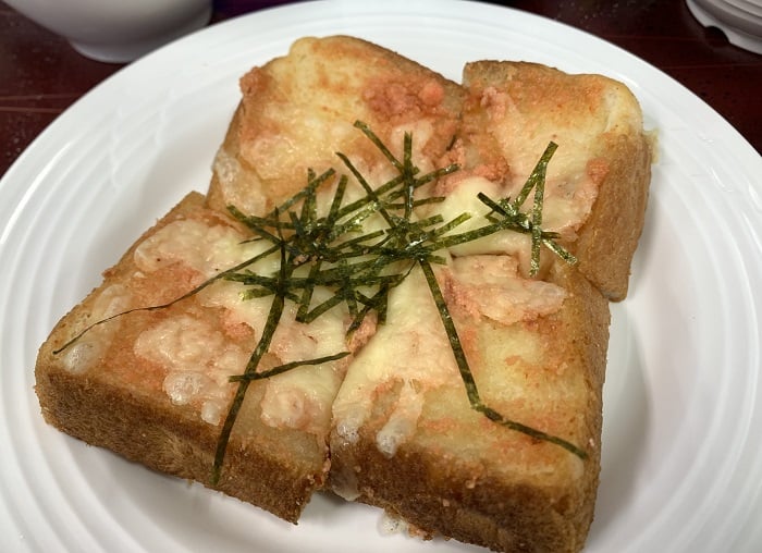 【昼食】明太チーズトースト