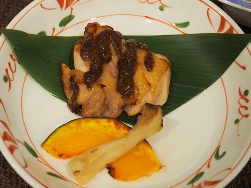 A食：健味鶏の梅しそ焼き