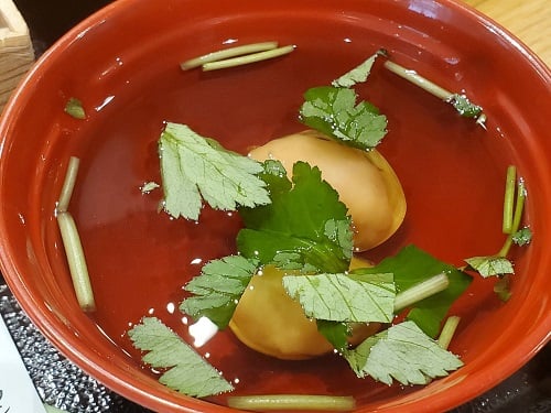 ■蛤紅白真丈の吸い物