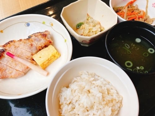 A食：豚ロースの味噌漬け焼き