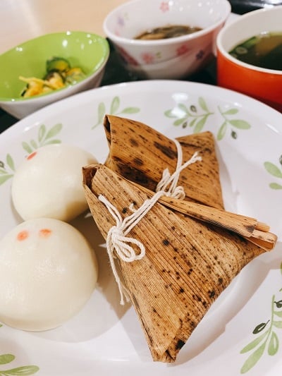 昼食時に提供された「ちまき」