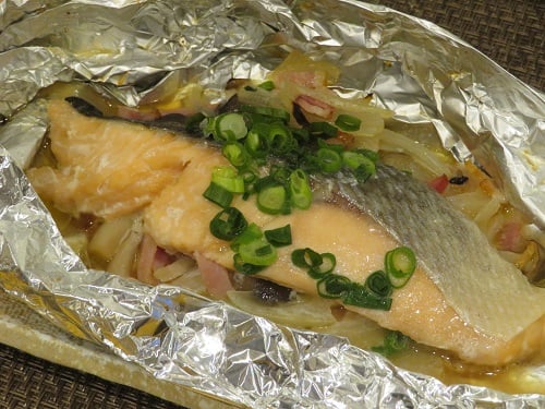 A食：鮭のホイル焼き