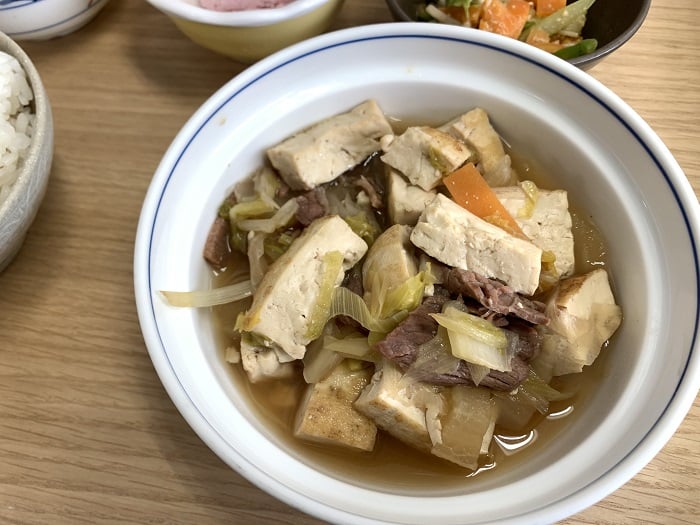 【昼食】肉豆腐