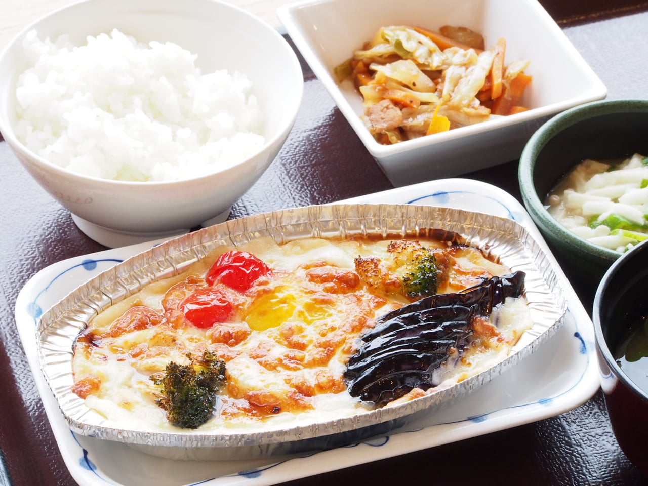 帆立貝柱と夏野菜の和風グラタン
