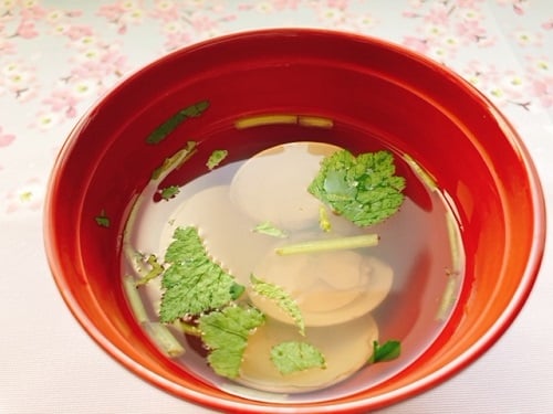 蛤の潮汁！