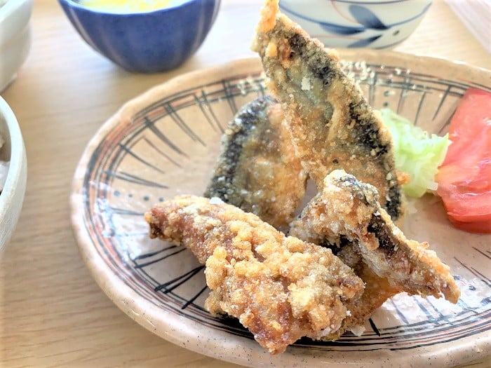 【昼食】サンマの竜田揚げ