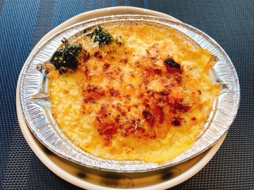 B食メイン：鮭のマスタードマヨグラタン