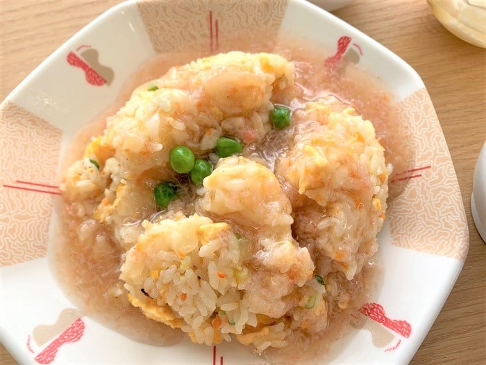 【昼食】蟹餡かけチャーハン