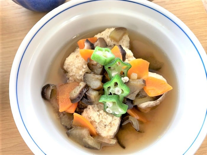 【昼食】肉団子と野菜のスープ煮
