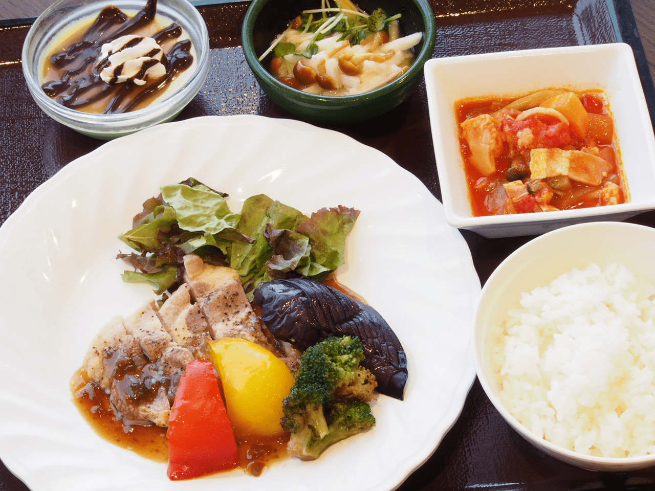 Ａ食：国産豚肩ロースのステーキ