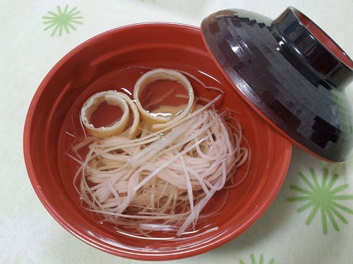 ・すまし汁（梅そうめん）
