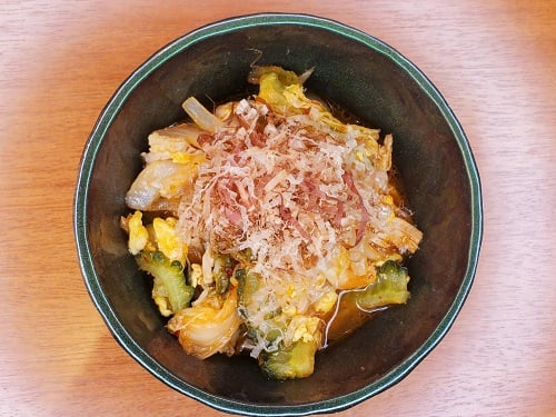 ◆ゴーヤとキムチの炒め物