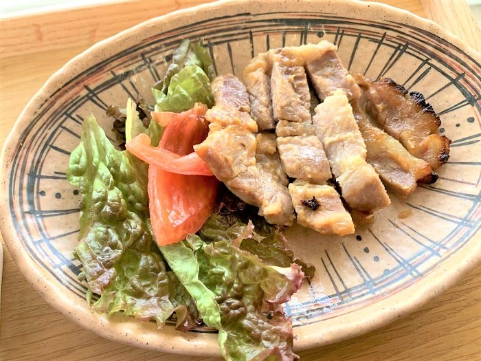 【昼食】豚肉の味噌漬焼