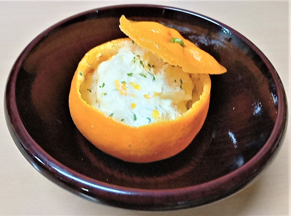 【甘味：まるごとみかんクリーム仕立て】