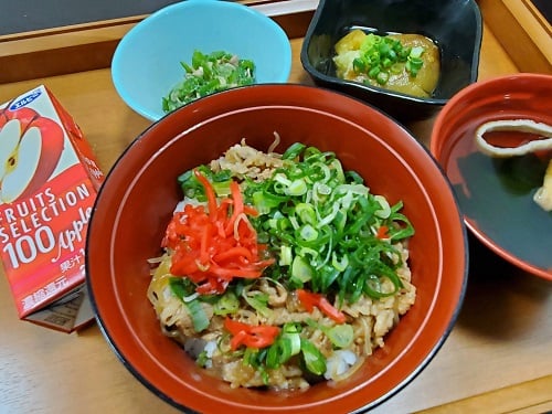 B：葱たっぷり豚丼