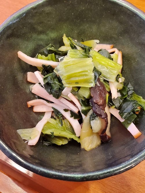 ■青梗菜とハムの炒め物