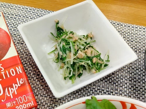 ■水菜とツナの和え物