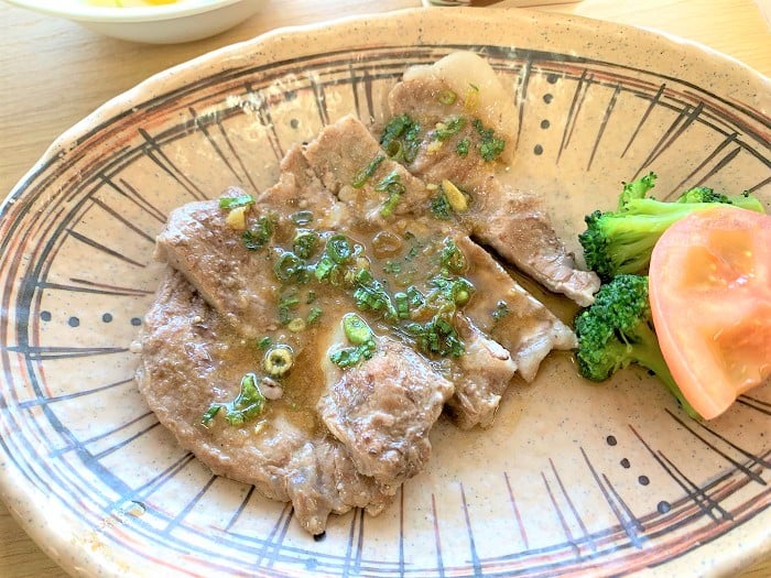 【昼食】豚肉のガーリックソテー