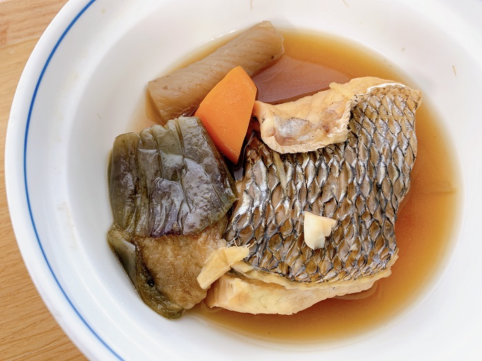 【夕食】季節の魚の煮付け