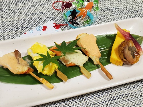 焼き魚四種盛り合わせ
～かんぱち・鯛・サーモン・すずき～