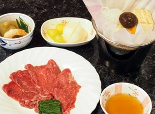 特別食「神戸牛のしゃぶしゃぶ鍋」