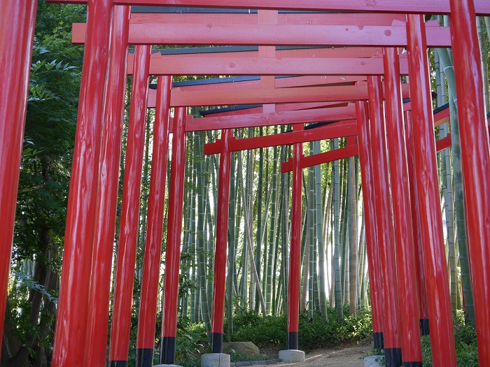 稲荷社と鳥居回廊