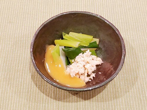 ■わけぎの酢味噌和え