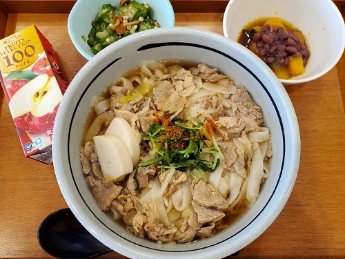 B食：豚肉きしめん