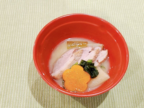 ■鴨ロースと焼ネギの味噌汁