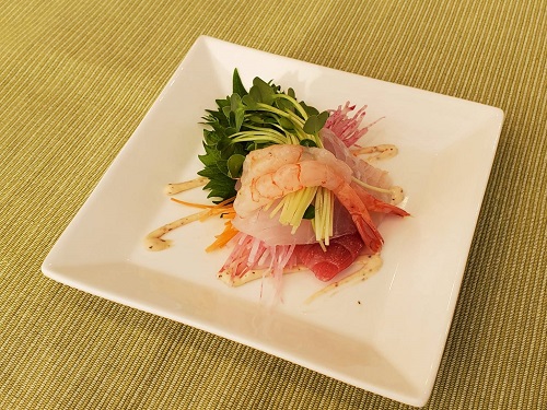 ■重ね盛り（鮪・鯛・甘海老）